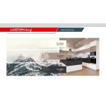 Фасад LuxeForm Acryl GL-002U Белое солнце, глянец, толщина 18,4мм, основа МДФ, обратная сторона-высокопрочное покрытие в цвет